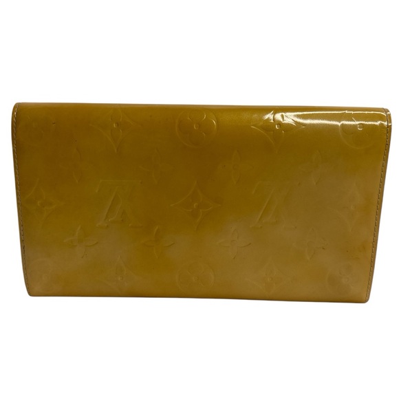 Louis Vuitton Yellow Impression Monogram Vernis Wallet ~EUC - Picture 3 of 16